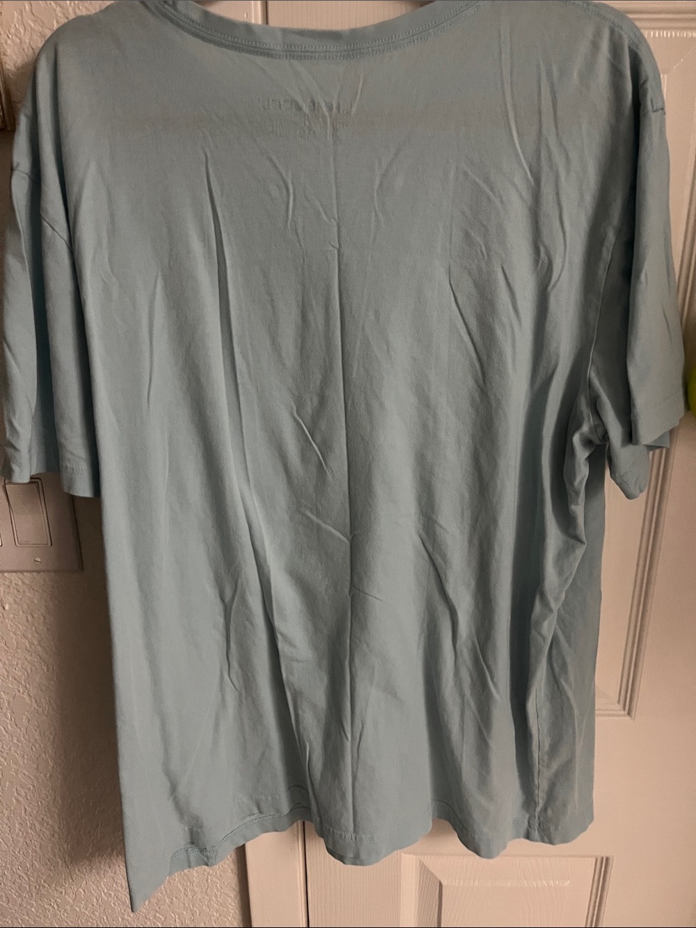 Life Is Good Light Blue Tee with Black Cat and Orange Book Graphic - Picture 5 of 5